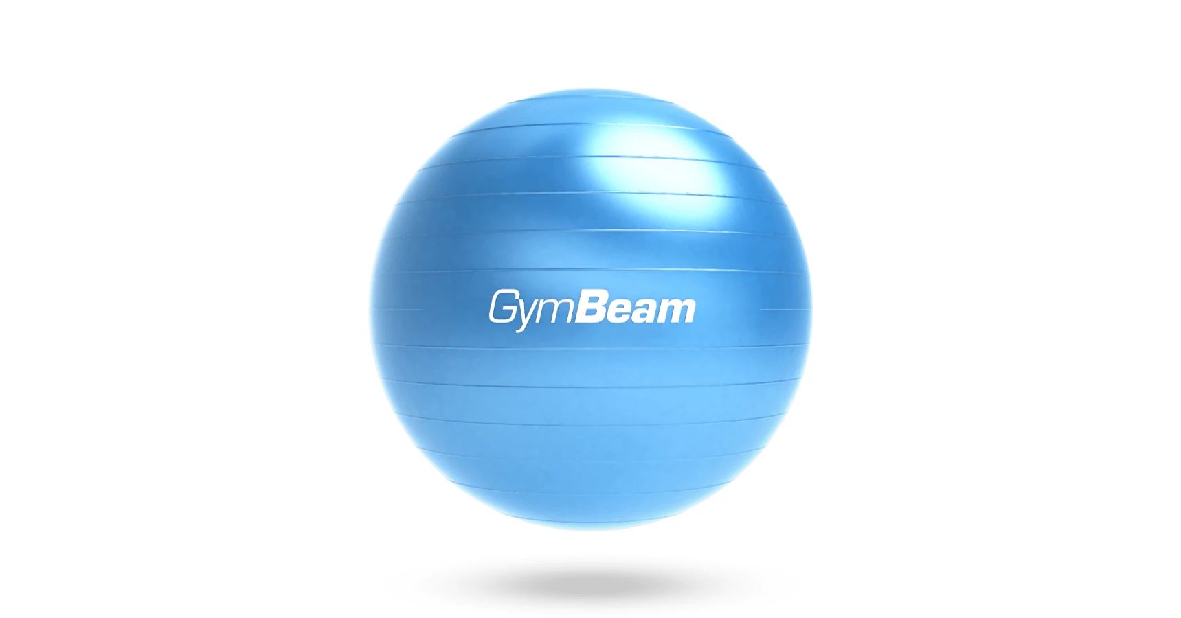Fitball fitness labda 65 cm - fényes kék - GymBeam - 4.590 Ft