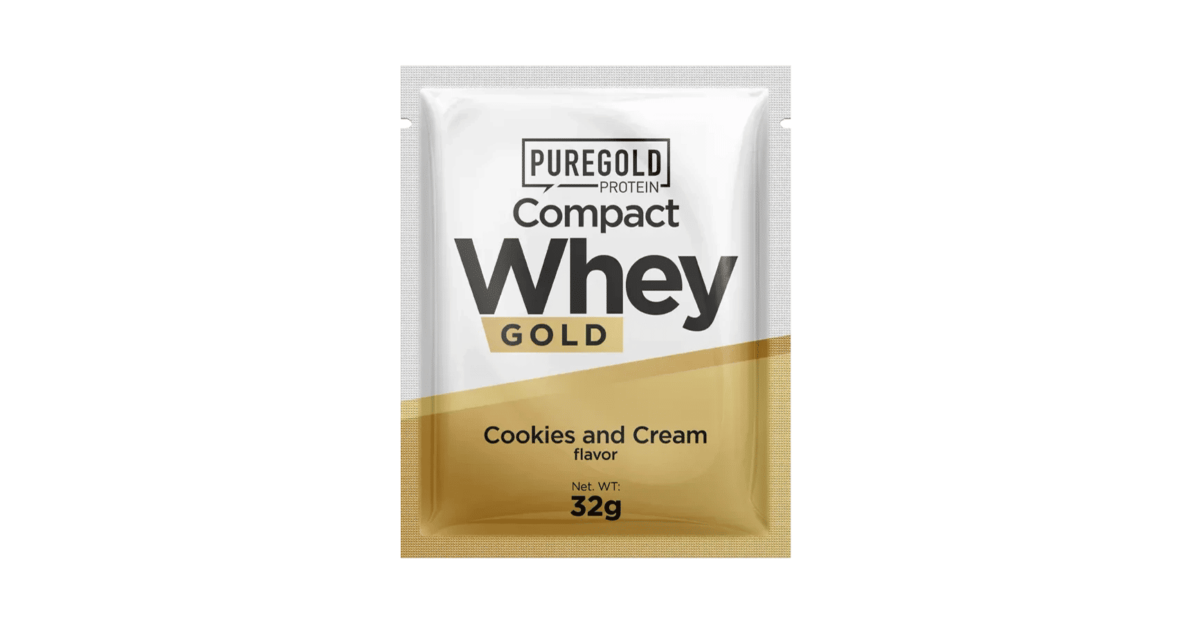 Compact Whey Gold fehérjepor - 32 g - PureGold - cookies & cream - 500 Ft