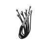 Obraz 3/4 - 8 Tail Polish Leather Flogger 22 inch - bizalmi játékok fetish kelléke