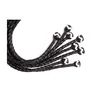 Obraz 4/4 - 8 Tail Polish Leather Flogger 22 inch - bizalmi játékok fetish kelléke