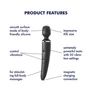 Bild 5/5 - Satisfyer Wand-er Woman masszázs vibrátor (fekete) - az igazi kényeztetés