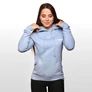 Kép 3/3 - PRO Hoodie kék női pulóver - (M) - GymBeam - 