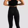 Kép 2/5 - Limitless magas derekú női leggings fekete (M) - GymBeam - 