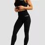 Kép 3/5 - Limitless magas derekú női leggings fekete (M) - GymBeam - 