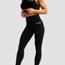 Kép 3/5 - Limitless magas derekú női leggings fekete (M) - GymBeam - 