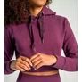 Imagine 2/5 - Essential Cropped Plum női kapucnis pulóver - (M) - STRIX - 
