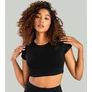 Kép 2/5 - Essential Black női croptop haspóló - (M) - STRIX - 