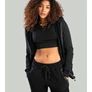 Kép 3/5 - Essential Black női croptop haspóló - (M) - STRIX - 