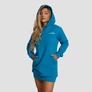 Imagine 4/5 - Limitless Longline női kapucnis pulóver akvamarin - (M) - GymBeam - 