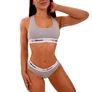 Kép 2/4 - Bralette melltartó szürke - (L) - GymBeam - 