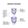 Imagine 4/4 - Menstruációs kehely szett - Feel Confident - lila - 2db - 
