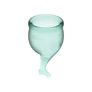 Obraz 2/4 -Menstruációs kehely szett - Feel Secure - zöld - 2db - 