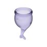 Kép 2/4 - Menstruációs kehely szett - Feel Secure - lila - 2db - 