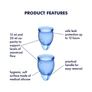 Imagine 3/3 - Menstruációs kehely szett - Feel Confident - kék - 2db - 
