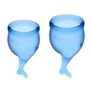 Obraz 2/3 -Menstruációs kehely szett - Feel Secure - kék - 2db - 