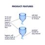 Obraz 3/3 -Menstruációs kehely szett - Feel Secure - kék - 2db - 