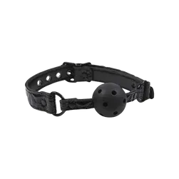 Sinful Ball Gag Black - bizalmi játékok fetish kelléke