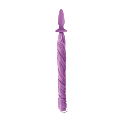 Unicorn Tails Pastel Purple - záróizom tágító, lazító eszköz, színes lófarokkal
