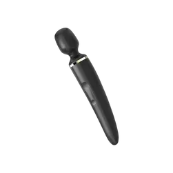 Satisfyer Wand-er Woman masszázs vibrátor (fekete) - az igazi kényeztetés