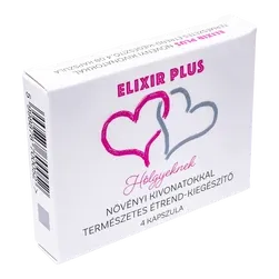 Elixir Plus vágyfokozó - 4db kapszula - libidófokozó kapszula nőknek