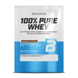 100% Pure Whey tejsavó fehérjepor - csokoládé - 28g - BioTech USA - 
