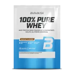 100% Pure Whey tejsavó fehérjepor - mogyoró - 28g - BioTech USA