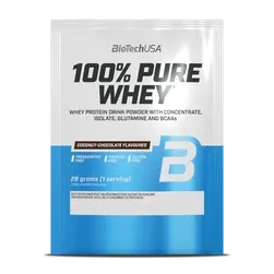 100% Pure Whey tejsavó fehérjepor - kókusz-csokoládé - 28g - BioTech USA