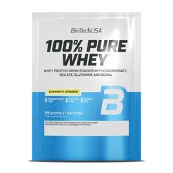 100% Pure Whey tejsavó fehérjepor - banán - 28g - BioTech USA