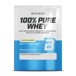 100% Pure Whey tejsavó fehérjepor - tejberizs - 28g - BioTech USA