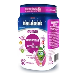 Marslakócskák Gummi Bodzával - multivitamin fekete bodza kivonattal és cinkkel - 60 gumitabletta - 