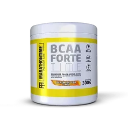 BCAA Forte Time Glutaminnal és B6-Vitaminnal - 300 g - barackos jeges-tea - Marathontime
