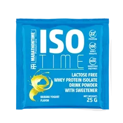 iso time banán yoghurt fehérjeIzolátum laktázenzimmel dúsítva 25 g - Marathontime - 