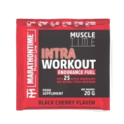Intra Workout koffeinmentes energizáló 20 g - fekete cseresznye - Marathontime - 