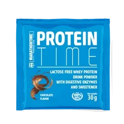 Protein Time - laktázenzimmel dúsított fehérje koncentrátum 30 g - csokoládé - Marathontime