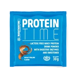 Protein Time - laktázenzimmel dúsított fehérje koncentrátum 30 g - nugát praliné - Marathontime