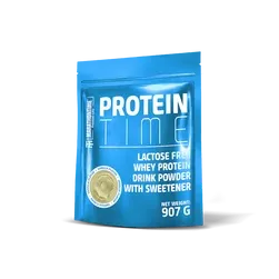 Protein Time - laktázenzimmel dúsított fehérje koncentrátum 907 g - vanília - Marathontime