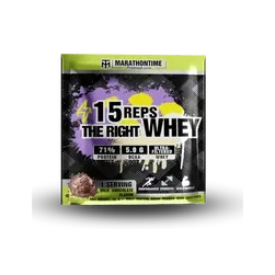 15 REPS THE RIGHT WHEY Concentrat proteic - 34 g - ciocolată cu lapte - Marathontime