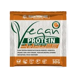 Premium Vegan Protein - Salted Caramel 30 g - Białko wegańskie. Marathontime