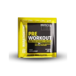 Pre Workout Edzés Előtti Energizáló 20 g - narancslé ízben - Marathontime - 
