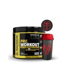 Pre Workout Edzés Előtti Energizáló Steviával és 24 értékes összetevővel - narancslé ízben - Marathontime - 