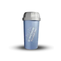 Shaker kék - ezüst 350 ml - The Nature - Marathontime - 