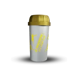 Shaker fehér - arany 350 ml - The Runner - Marathontime - 