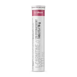 L-Carnitină 1000 mg - 20 cristale de șampanie - zmeură - GymBeam