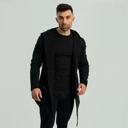 Kapucnis kardigán Black - (M) - STRIX - 