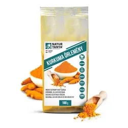Kurkuma őrlemény (Indiai sáfrány, Sárga gyömbér) - külsőleg és belsőleg - 100 g - Natur Tanya - 
