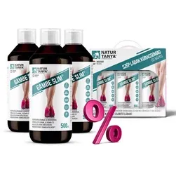 60 napos Gambe Slim Szép lábak kúracsomag - 3x 500 ml - Natur Tanya - 
