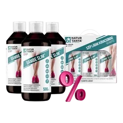 60 napos Gambe Slim Szép lábak kúracsomag - 3x 500 ml - Natur Tanya - 
