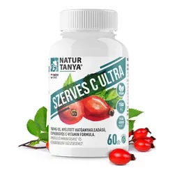 Organic C Ultra - 1500 mg witaminy C o przedłużonym działaniu z ekstraktem z dzikiej róży - 60 tabletek Natur Tanya