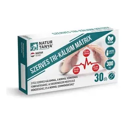 Organic TRI-POTASSIUM MATTRIX - cu 3 tipuri de potasiu organic - 30 comprimat - Natur Tanya