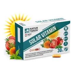 Vitamina solară - vitamina de protecție solară pentru bronzare, expunere la soare sau pigmentarea pielii fără soare - 30 capsulă - Natur Tanya